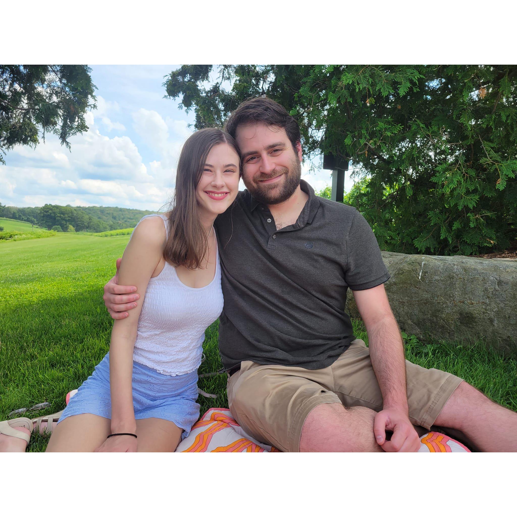 Back at Millbrook for our first engagement anniversary weekend, July 2023