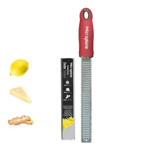 Microplane Premium Classic Series Lemon Zester, Pomegranate Red