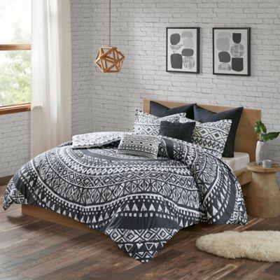 Urban Habitat Larisa Duvet Full/Queen Cover Set in Black