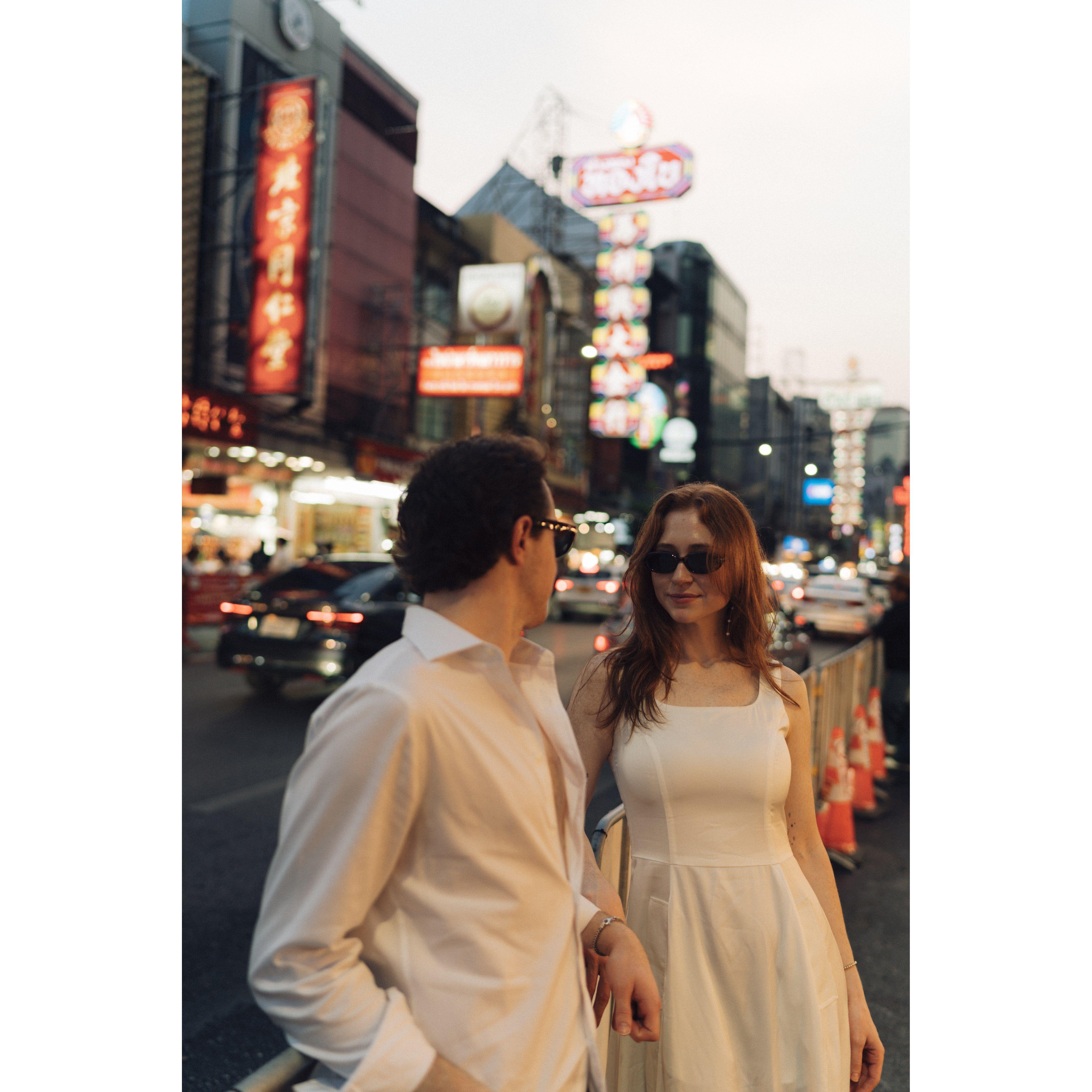 our engagement photos in Bangkok :)