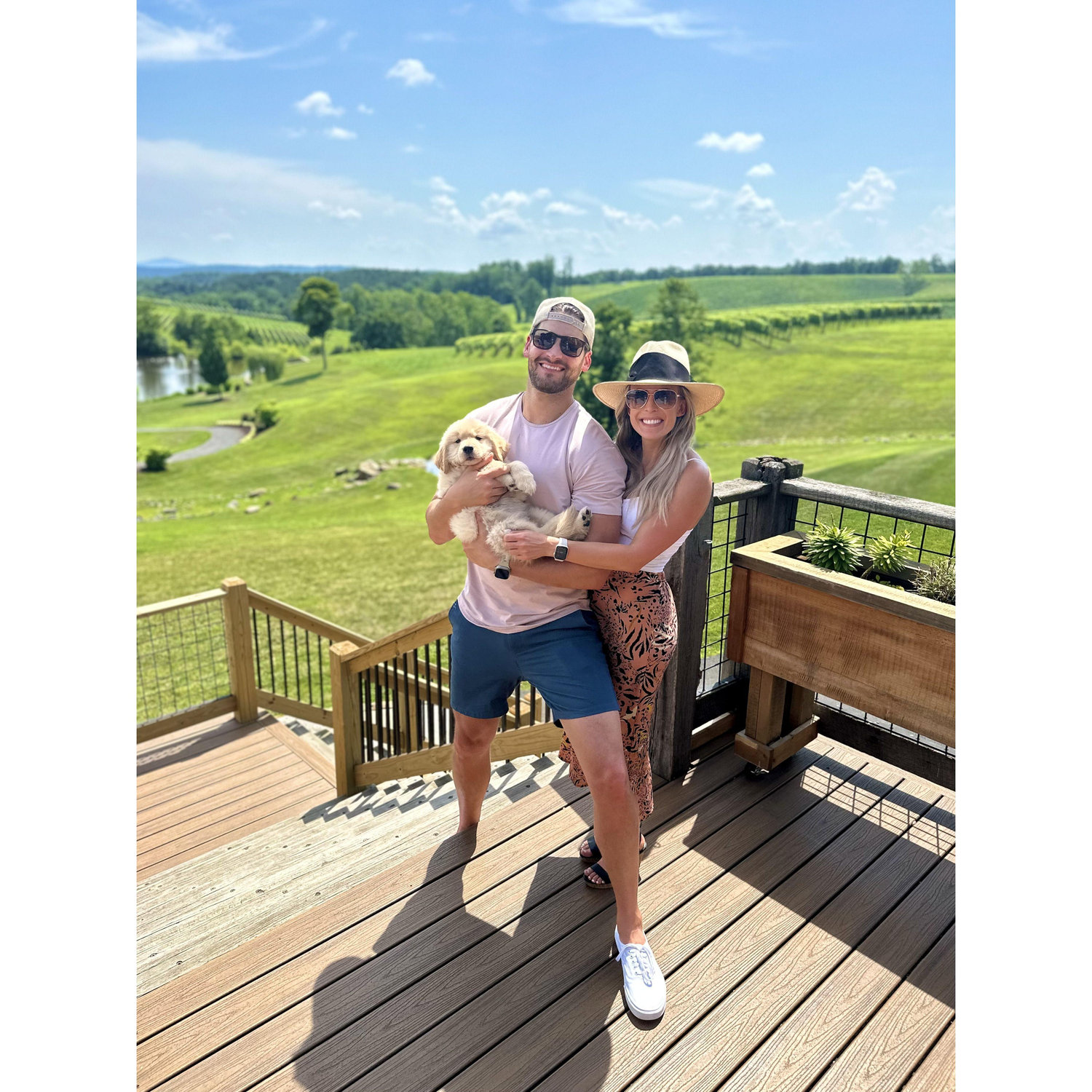 Our first visit to Stone Tower Winery with Kevin!