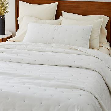 West Elm Washed Cotton Percale Quilt & Shams