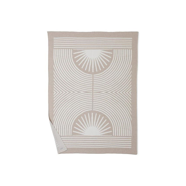 Barefoot Dreams CozyChic Cotton Agave Throw Oatmeal-Cream, 54"x72"
