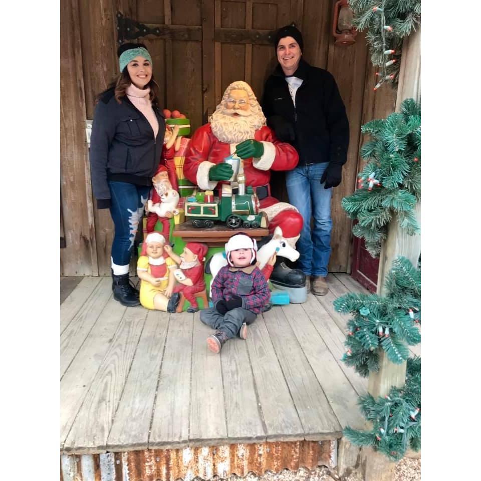 Austin, Kayson and I at Santa's Wonderland.