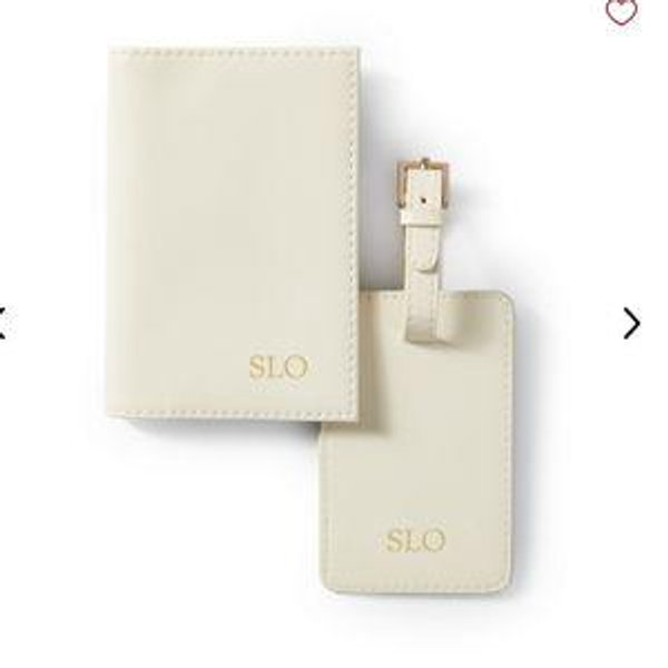 Fillmore Vegan Leather Luggage Tag and Passport Case