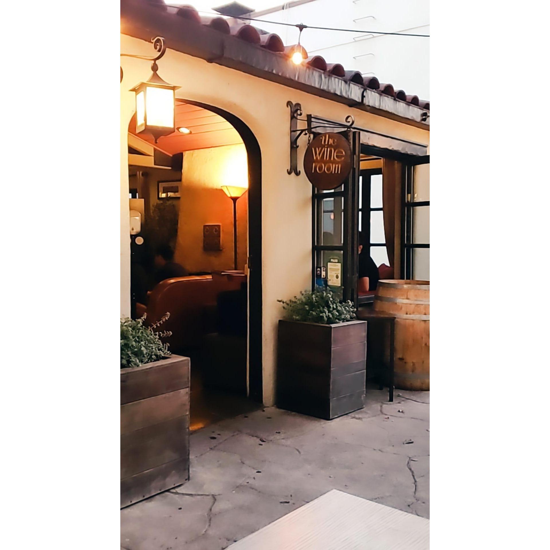 Where it all started! Our first date was here at the Wine Room!