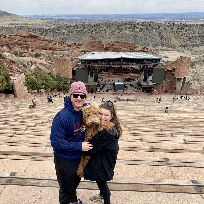 Brooke, Gary and Caz all enjoying Colorado!