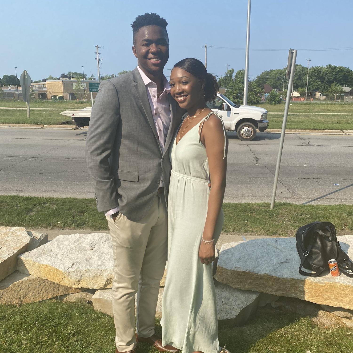 Our first wedding together