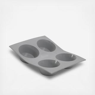 Elastomoule 4-Portion Silicone Muffin Mold