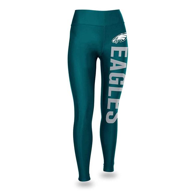 Zubaz NFL Women's Solid Team Color Legging with Vertical Wordmark