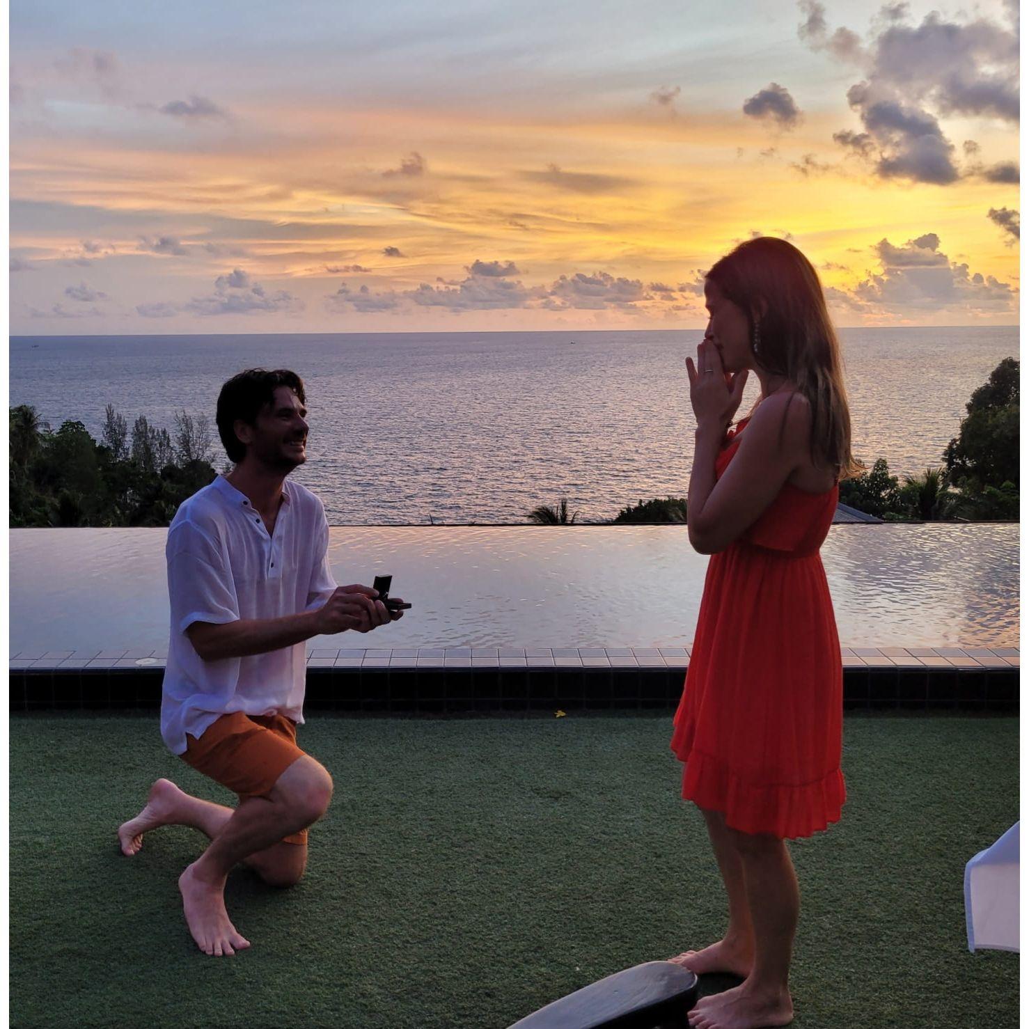 The moment he dropped a knee