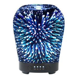 3D Aromatherapy Oil Diffuser,Hokone 100ml Essential Oil Ultrasonic Cool Mist Humidifier with 8 Color Changing LED Mood Lights(Candlestick Shape)