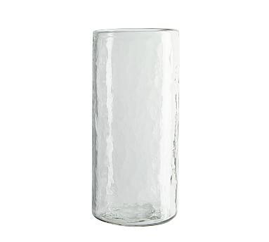 Hammered Tall Drinking Glasses, 20.25 oz., Set of 4 - Clear