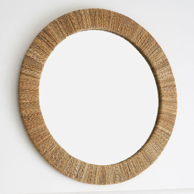 Malibu Round Rope Wall Mirror, 40"