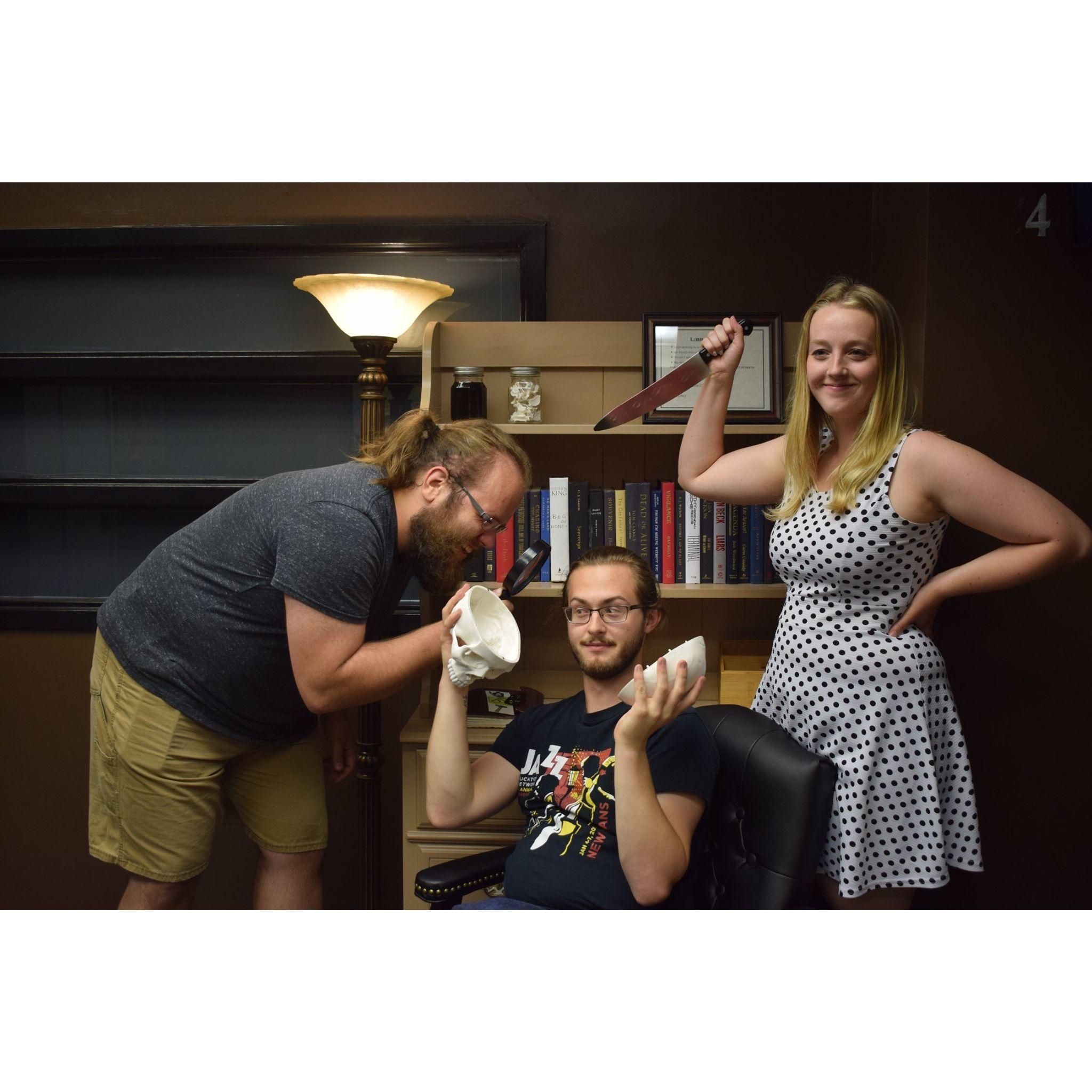 Playtesting the Serial Box escape room at Zero Hour Escape Rooms in Duluth, MN