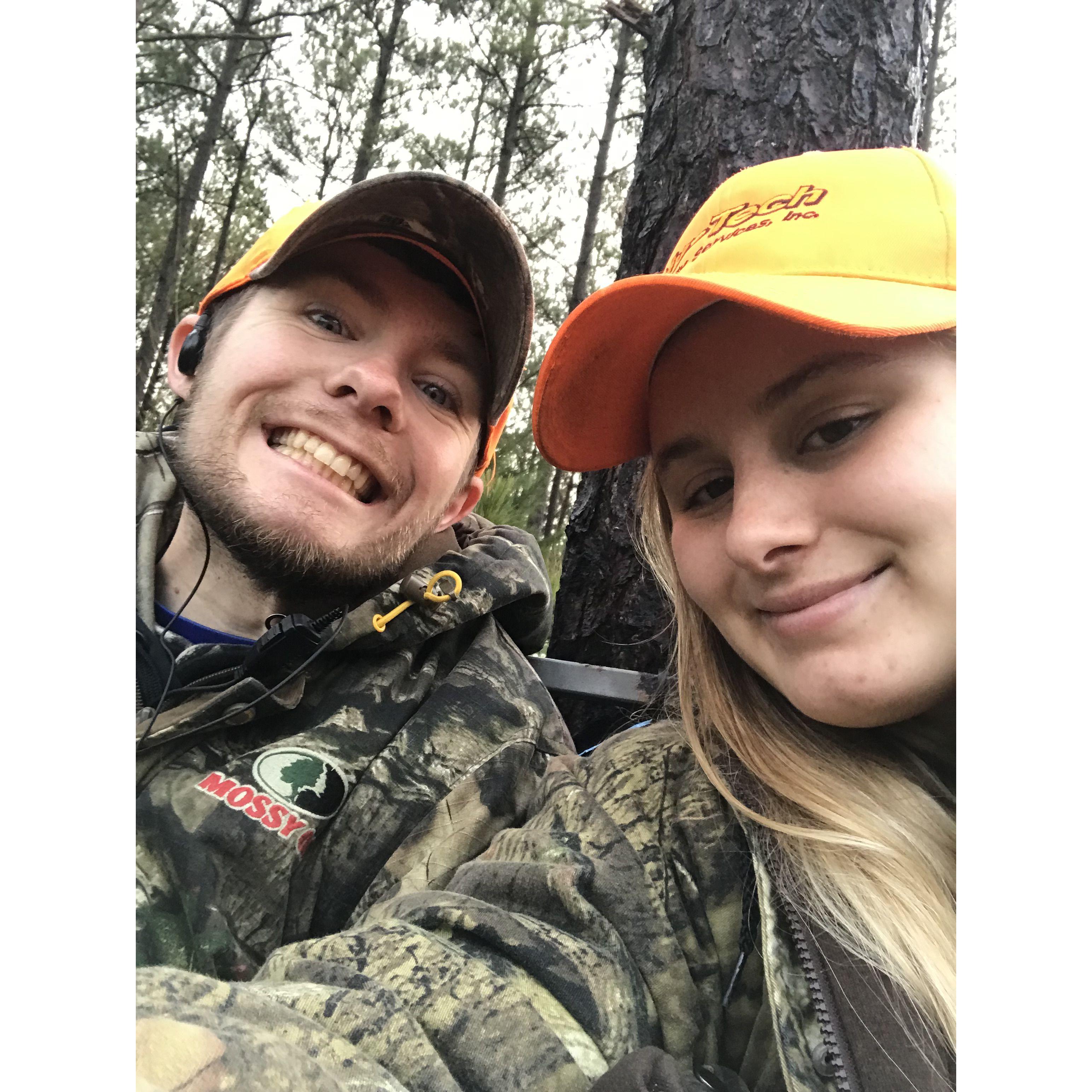 Chesley attempted Matt's passion for hunting. She now supports from afar