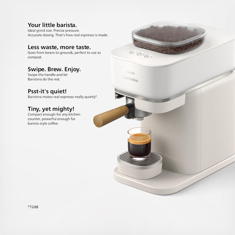 Philips, Baristina Automatic Espresso Machine with Wood