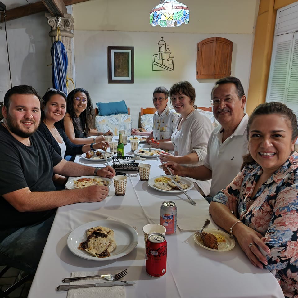 Another goodbye. This was the dinner we had before our last farewell. It was the week before Doreen proposed.