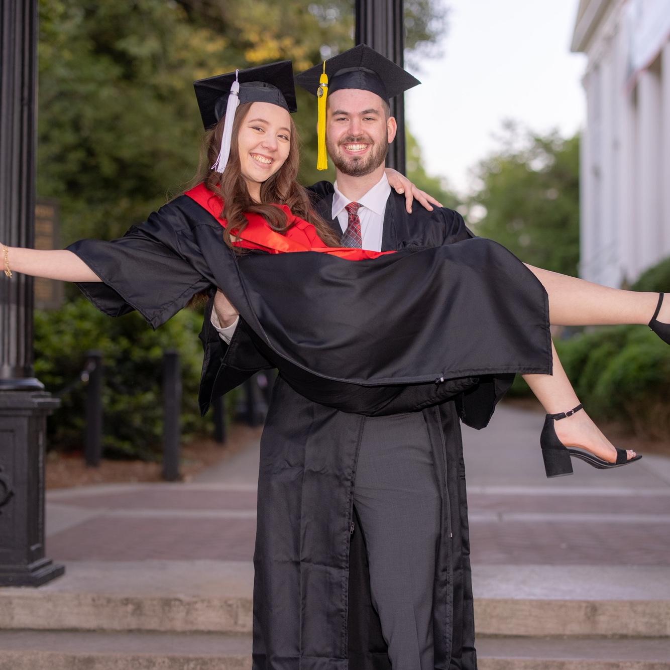 May 2021: Brittany and Kyle both graduate from UGA!