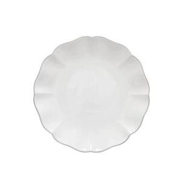 Rosa Collection Salad Plates in White, Set of 6