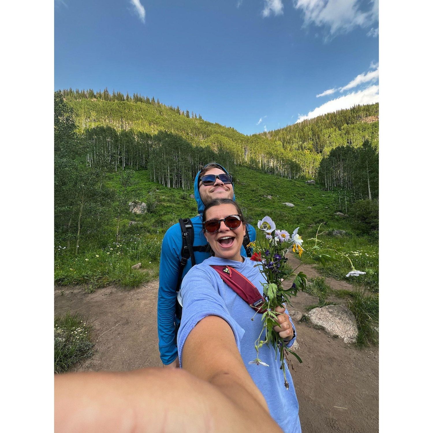 almost succumbed to altitude sickness in vail together.