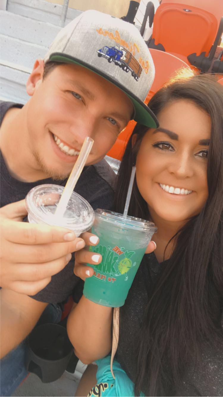 Us enjoying the Garth Brooks concert! Hours before we found out we’d be homeowners!