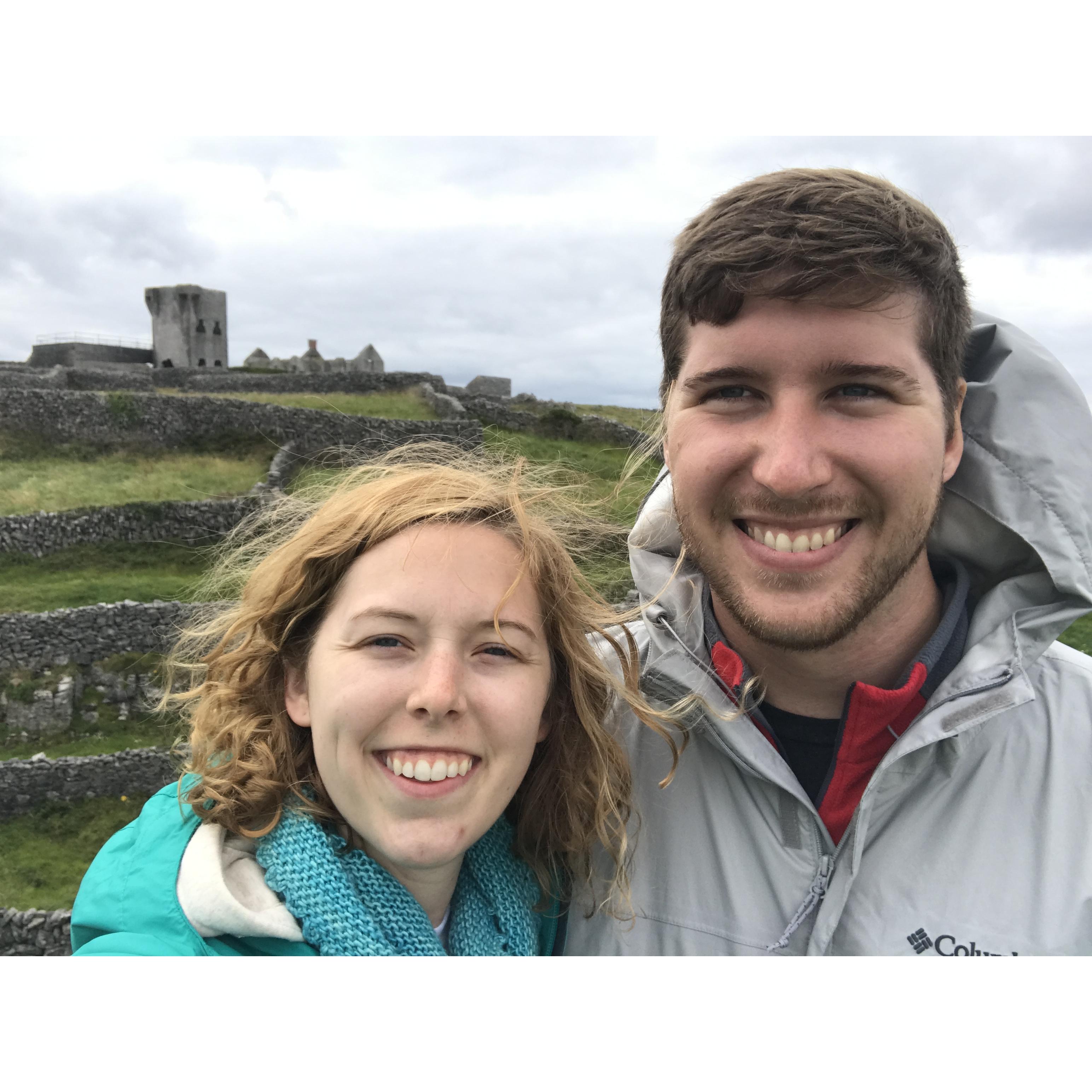 Enjoying our trip to the countryside in Ireland.