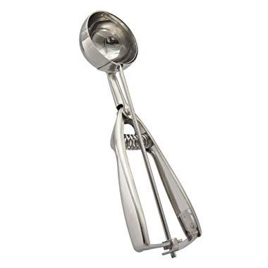 Solula 18/8 Stainless Steel Ice Cream Cupcake Muffin Scoop, 3.4 Tablespoon Cupcake Muffin Batter Dispenser, 2-YEAR Warranty
