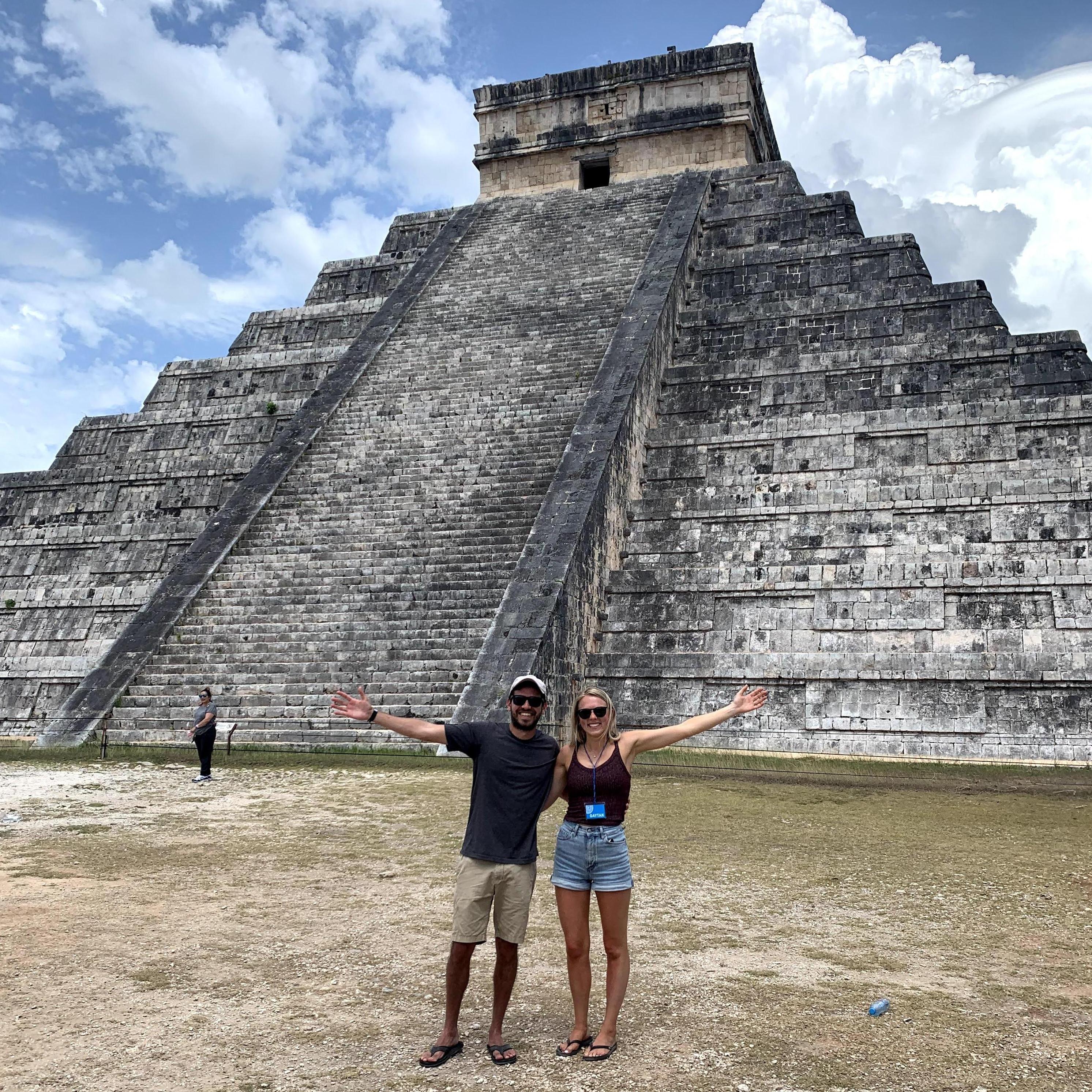 Right after we got engaged in Chichén Itzá!