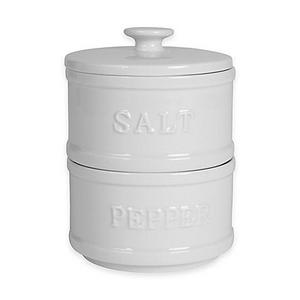 Everyday White® by Fitz and Floyd® Bistro White Stacking Salt and Pepper Tower
