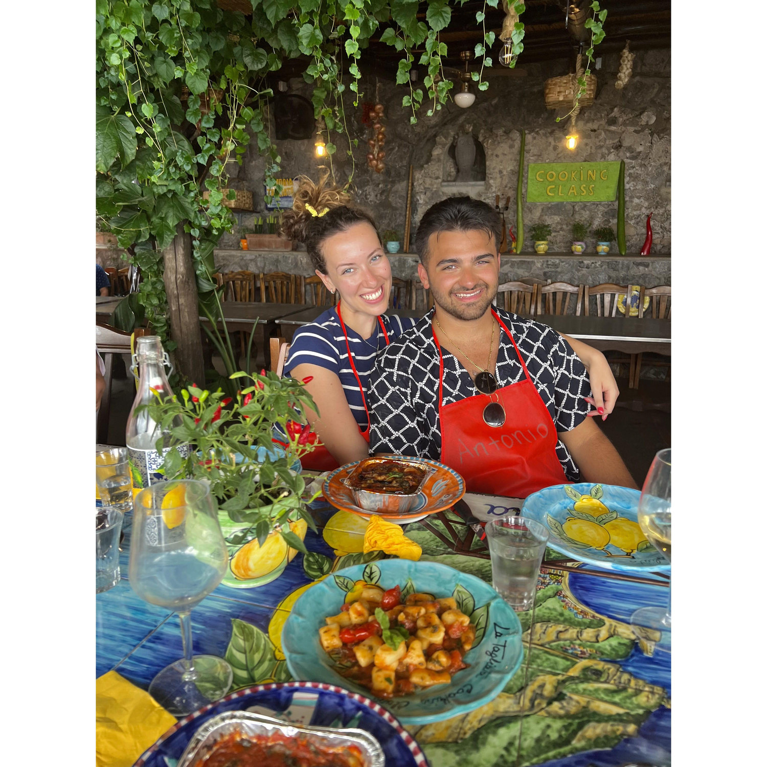 Living our best life in Italy…pasta, wine, repeat