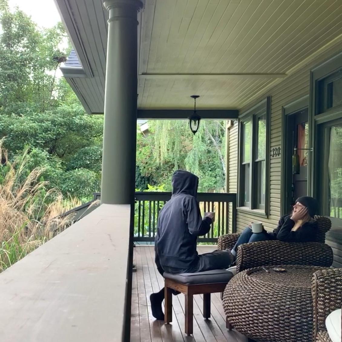 We spent our first summer on this porch. We would drink coffee and talk for hours every day.