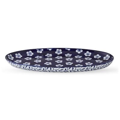 Blue and White Ceramic Chinoiserie Vanity Tray