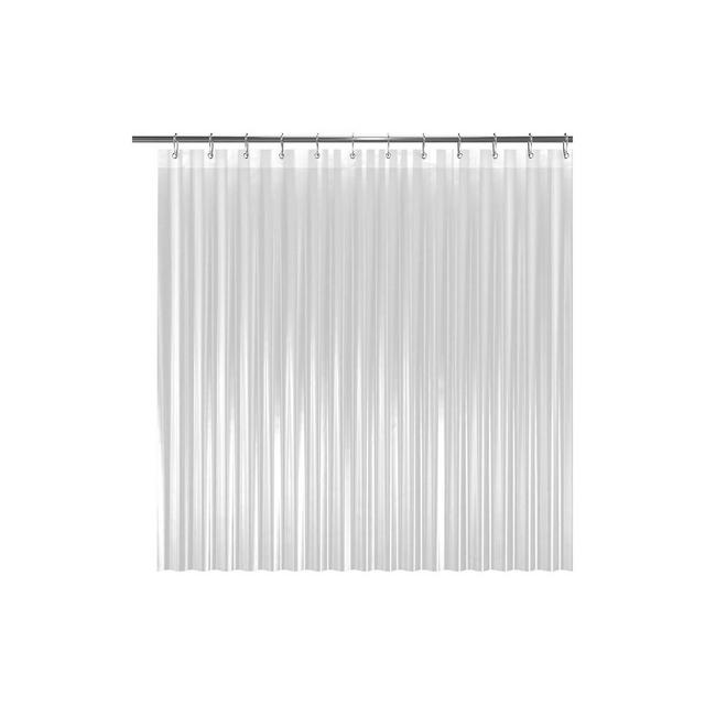 72" W x 96" H White 8G PEVA Extra Heavy Weight Shower Liner - Liba