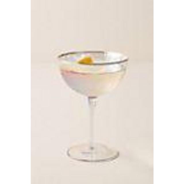 Lustered Coupe Glasses, Set of 4