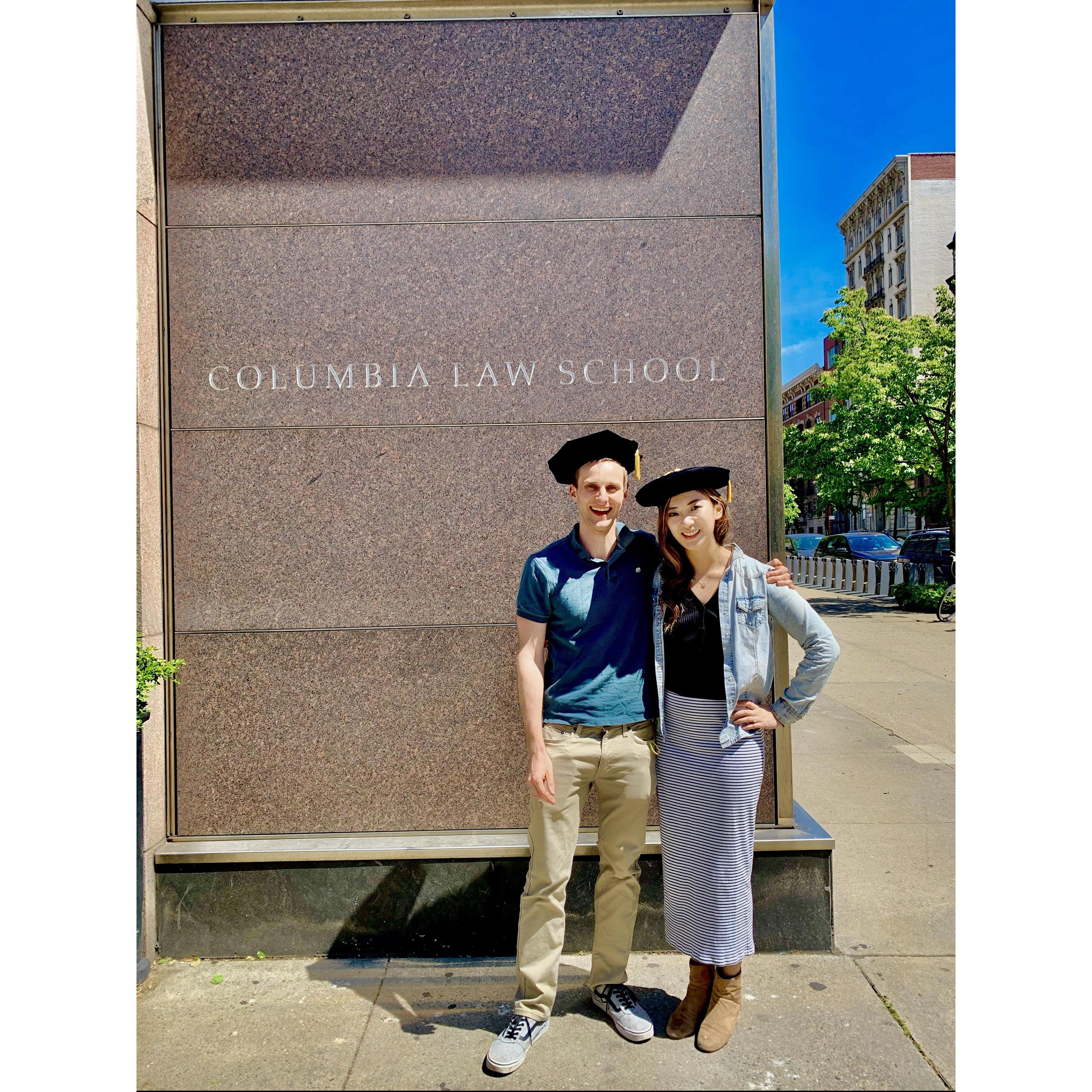 Graduating from law school together!