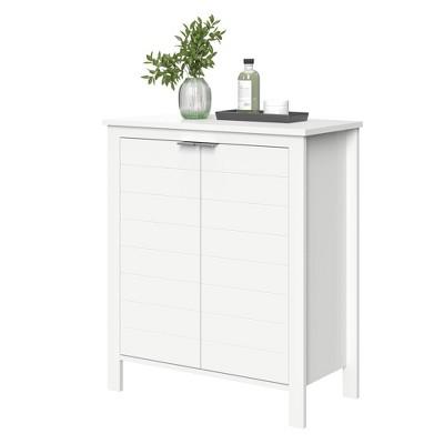 Modern Double Door Cabinet White