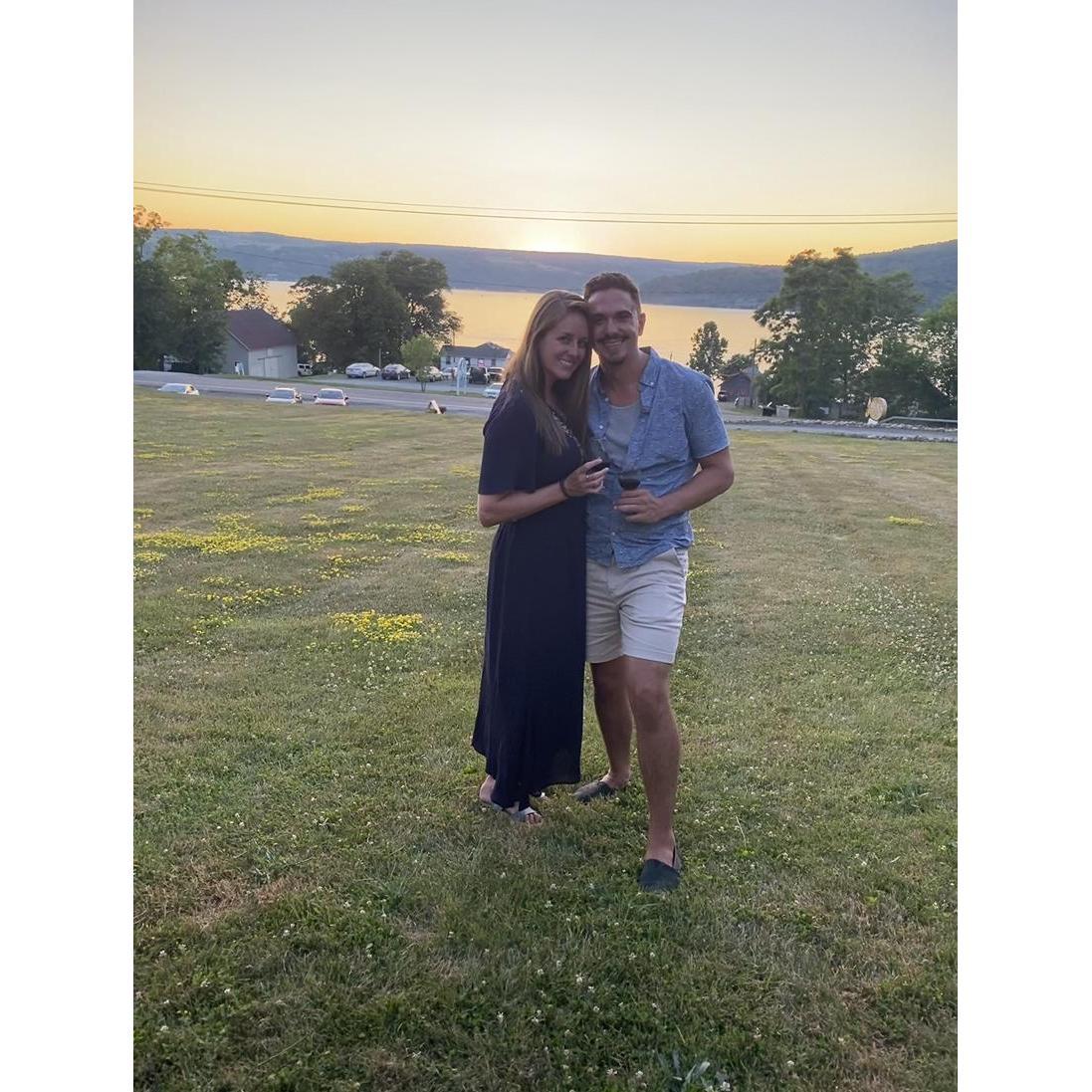 The view from Ravine's Keuka Lake tasting room. We've been wine club members there since 2018!