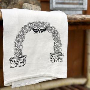 Jackson Hole Antler Arch Tea Towel