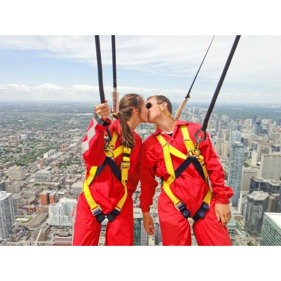 2013. We celebrated our three year anniversary doing the CN Tower Edgewalk in Toronto.