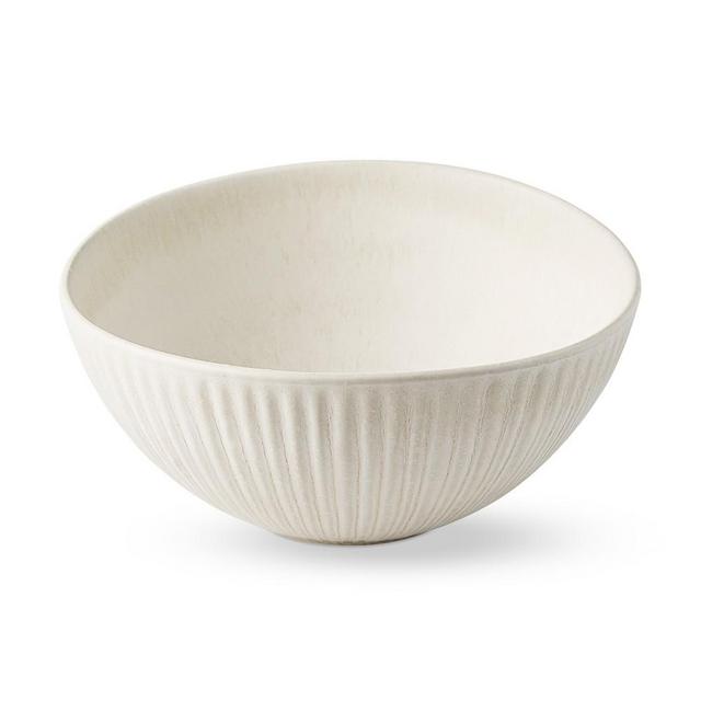 Ridge Cereal Bowls, Set of 4, White