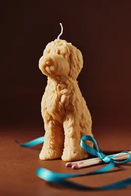 Doodle Decorative Shaped Wax Candle