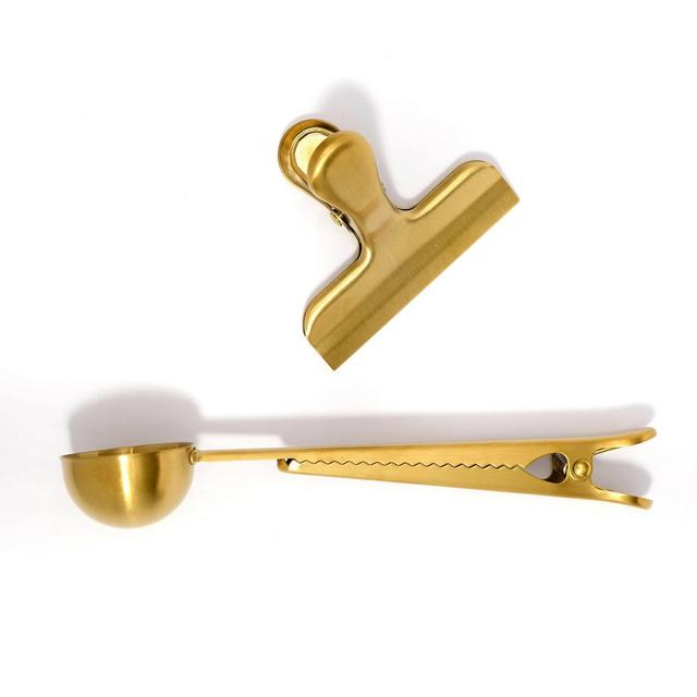 Coffee Scoop and Clip Set