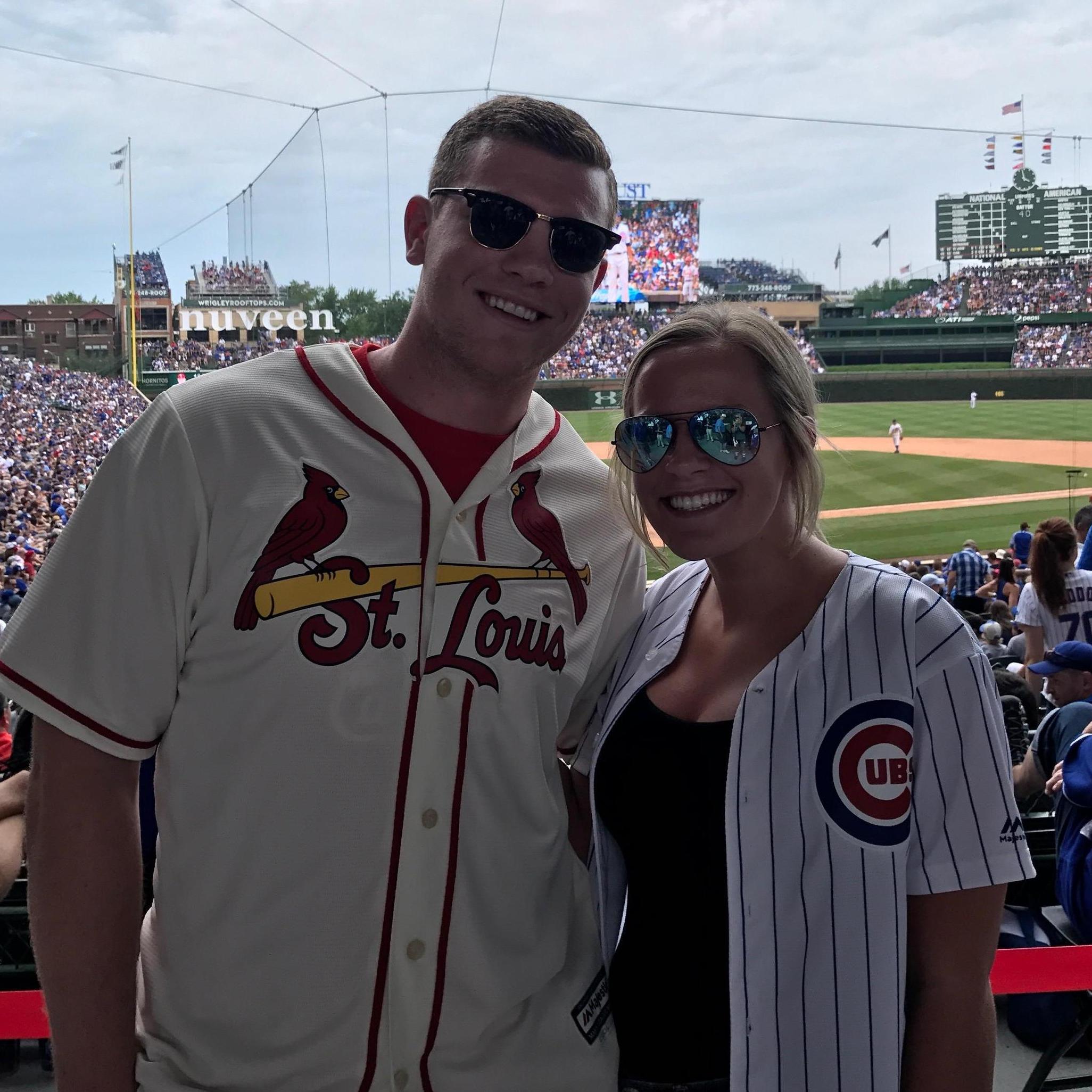 Our first Cubs v Cardinals game