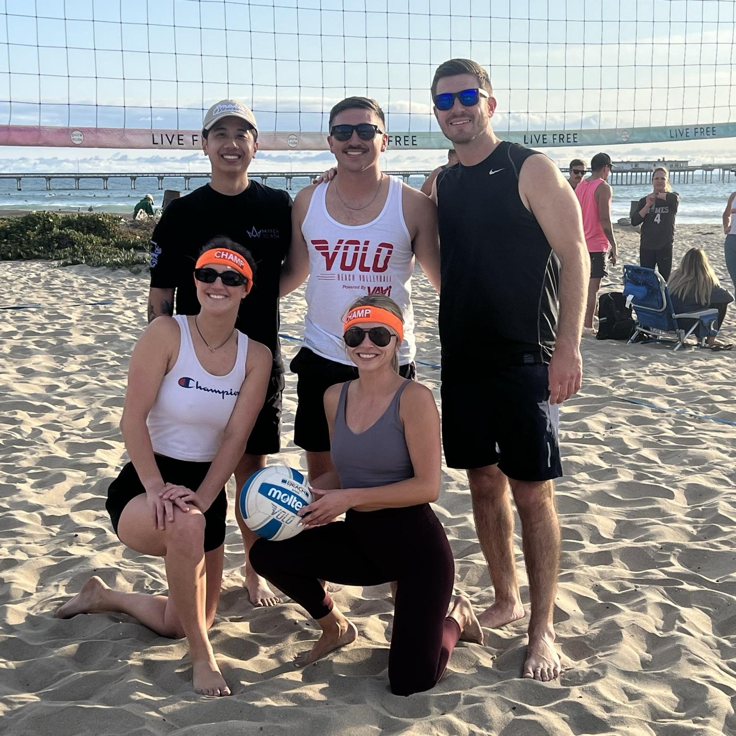 Beach volleyball league winners!!