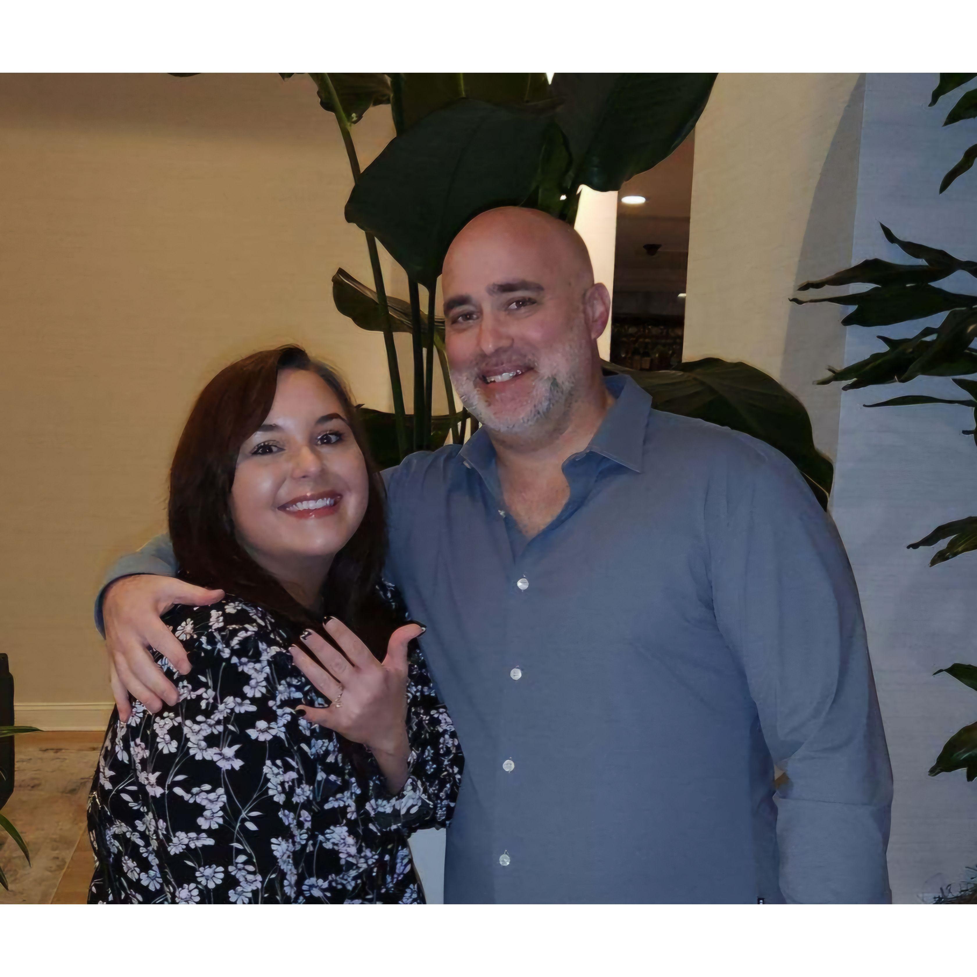 Right after we got engaged in Greenville, SC