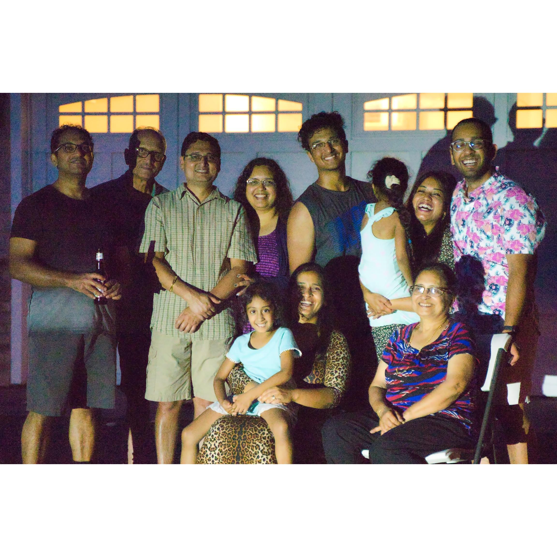 Meeting the entire Sahni family for the first time! July 2020.