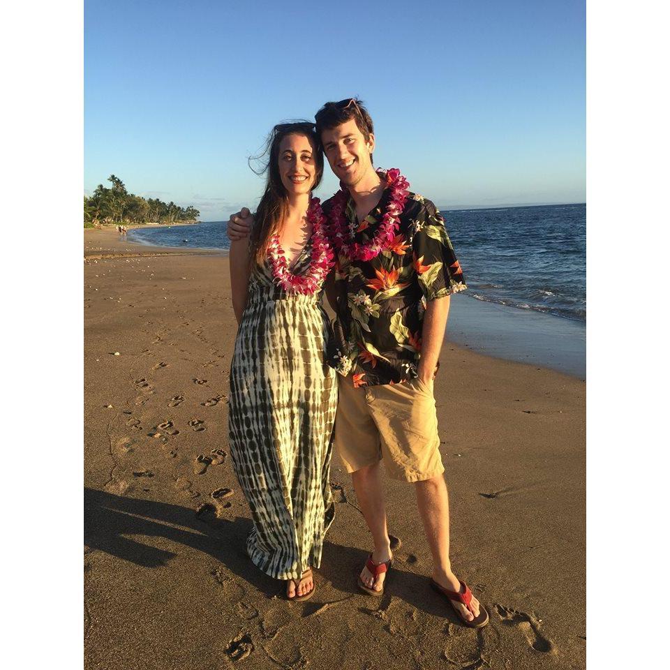 At a luau in Maui, 2016