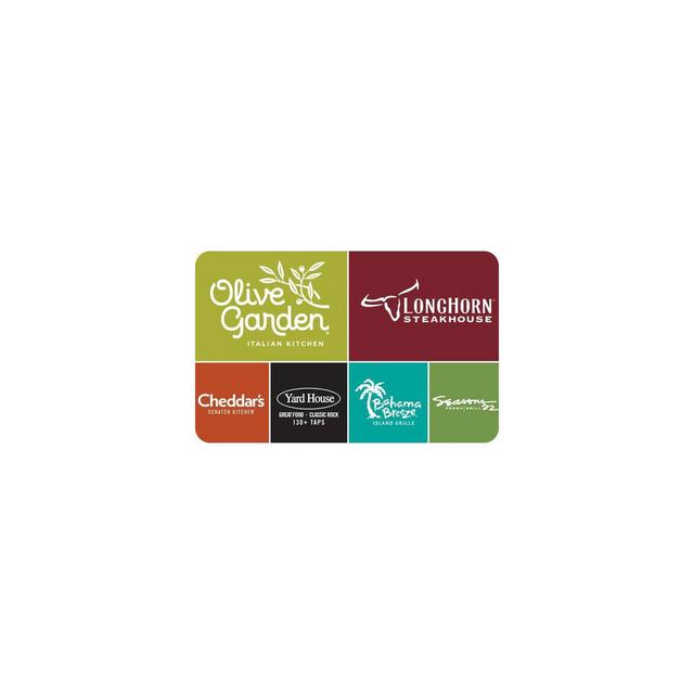 Darden Restaurants Gift Card $50 (Mail Delivery)