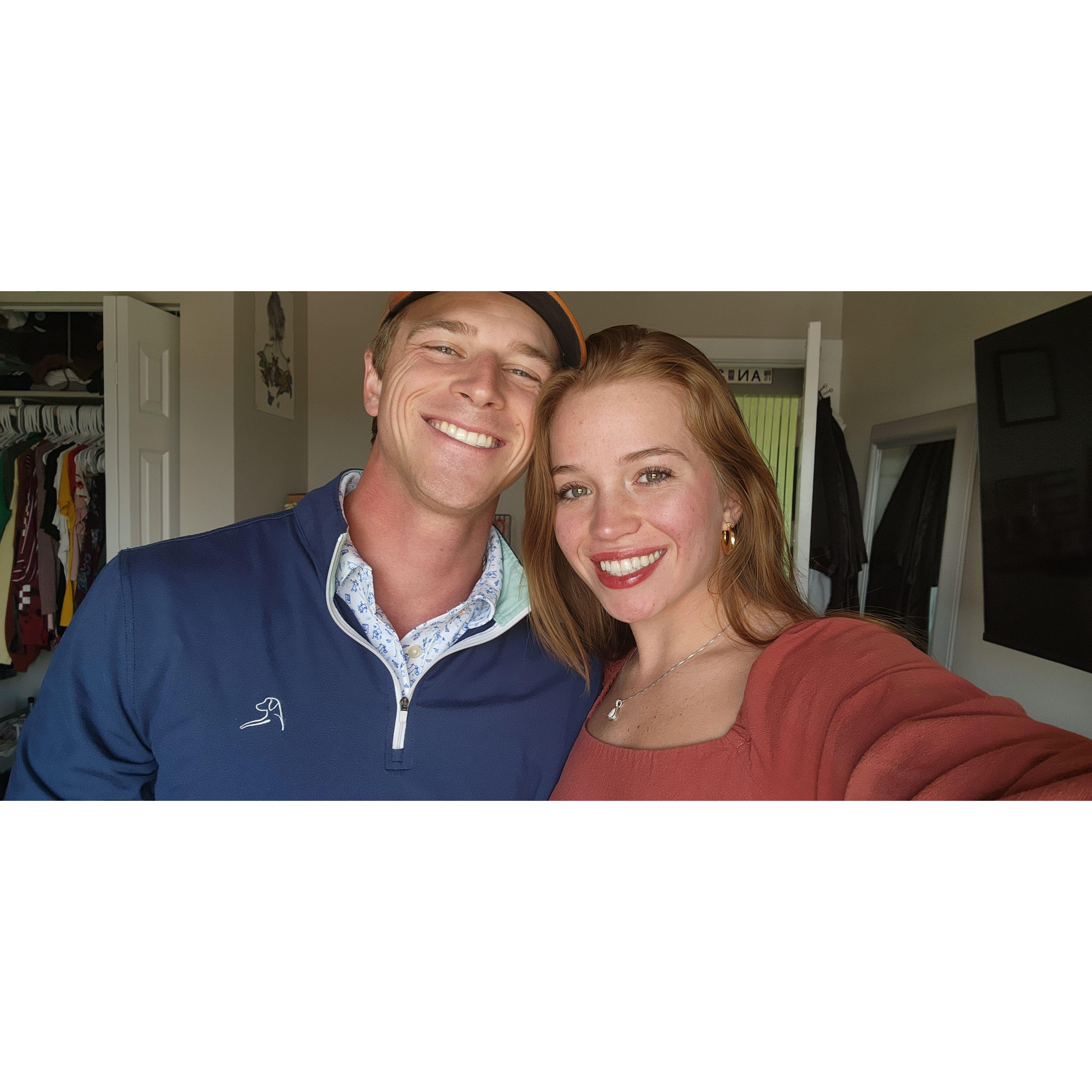 Engagement lunch with family, September 2024